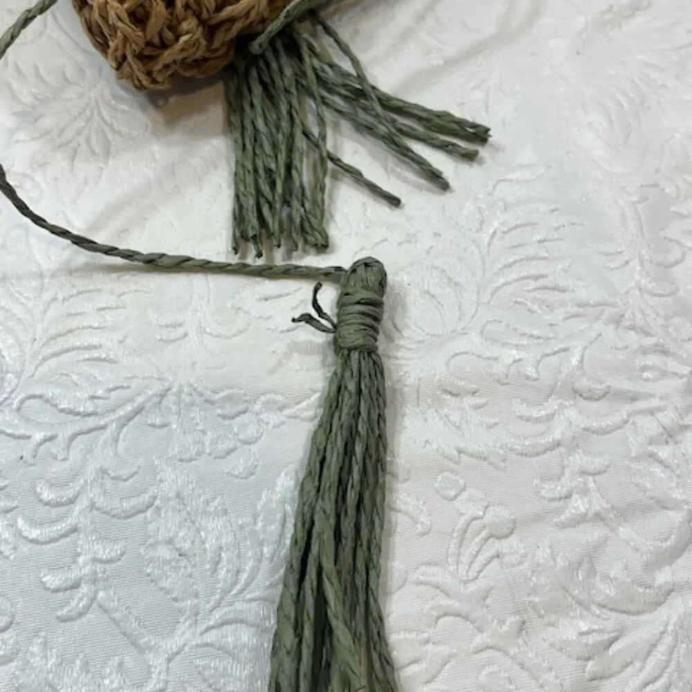 Steve Madden Crocheted Paper Straw Floppy Summer Sun Travel Hat Lightweight - Picture 12 of 15